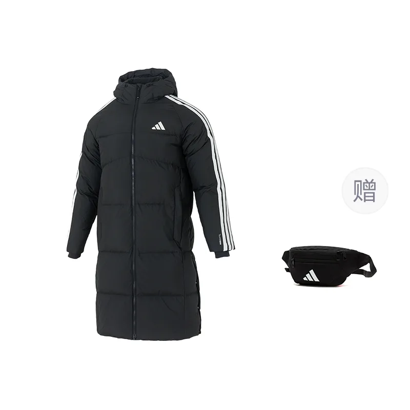 Adidas Куртка пуховая 3 Stripes 3S L Down JKT черная