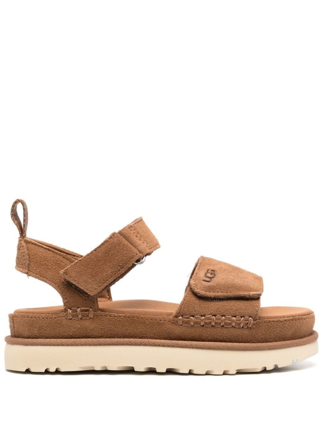 

UGG сандалии на липучках, коричневый