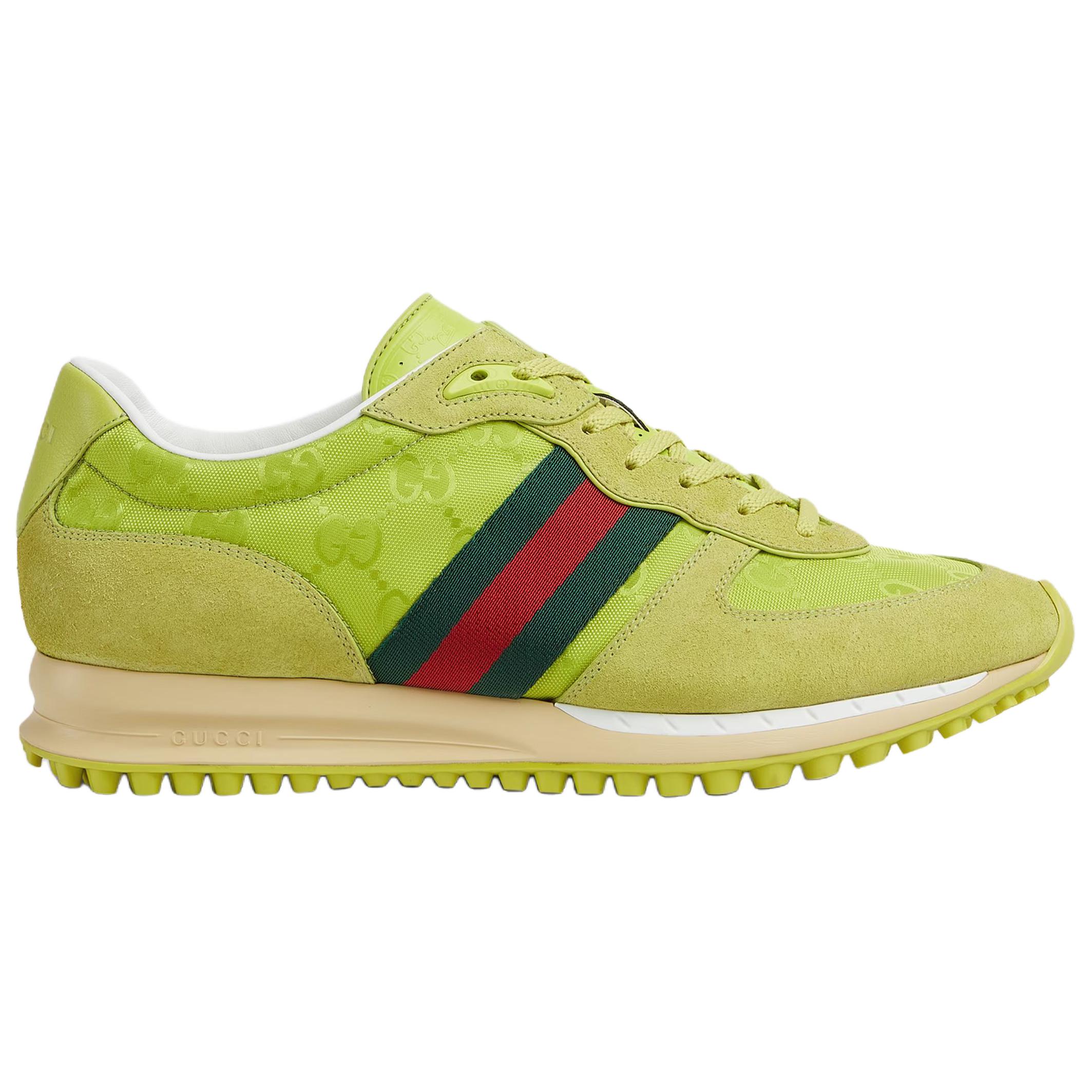 GUCCI RE MOTION Low top повседневные кроссовки мужские зеленые — фото 3