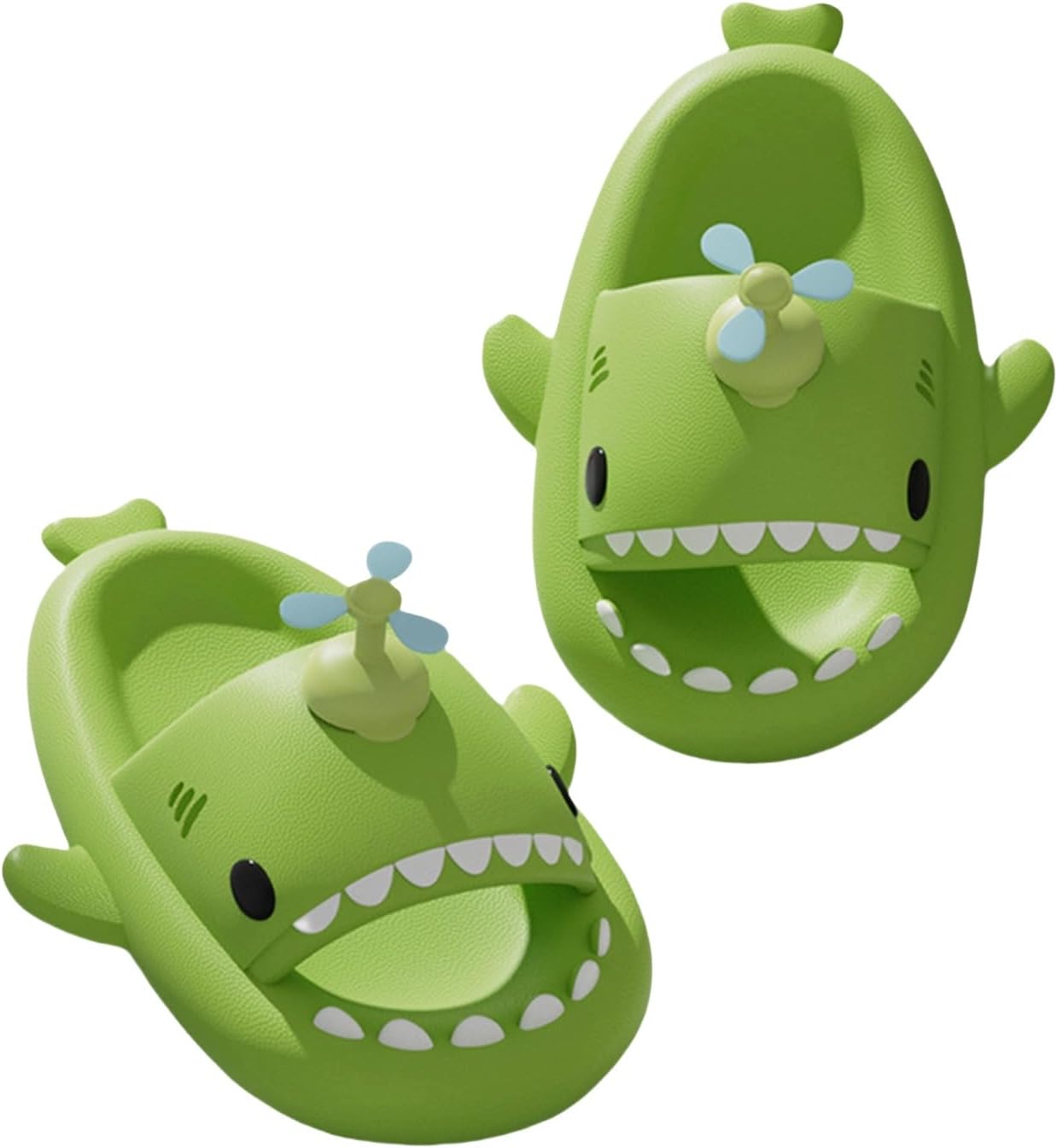 

Сланцы-Акула «Мороженое», Сланцы-Акула «Ветряная Мельница», Оригинальные сланцы-акулы, сандалии для мужчин и женщин Generic, Windmill Green