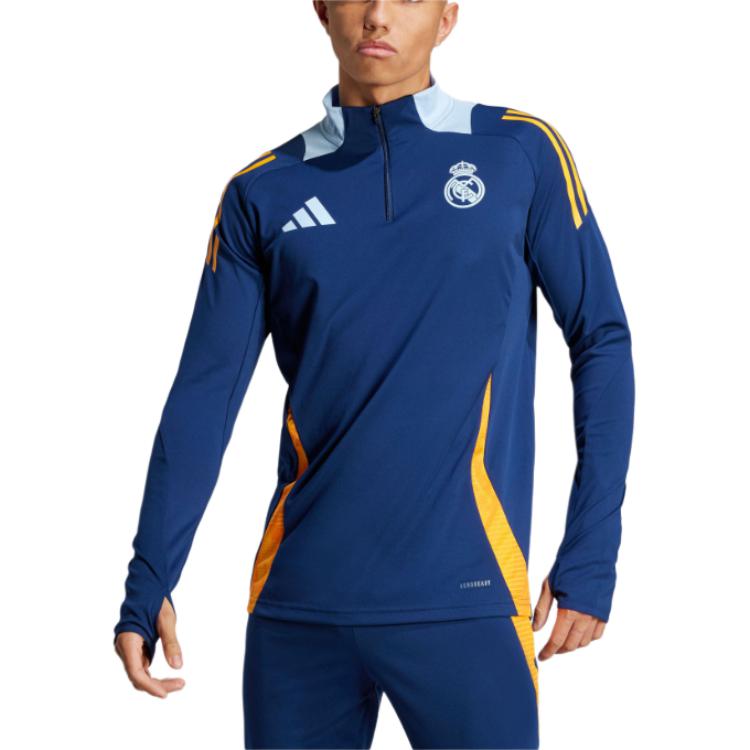 Футболка Real Madrid AEROREADY Tiro 24 Competition мужская глянцевая синяя Adidas — фото 2