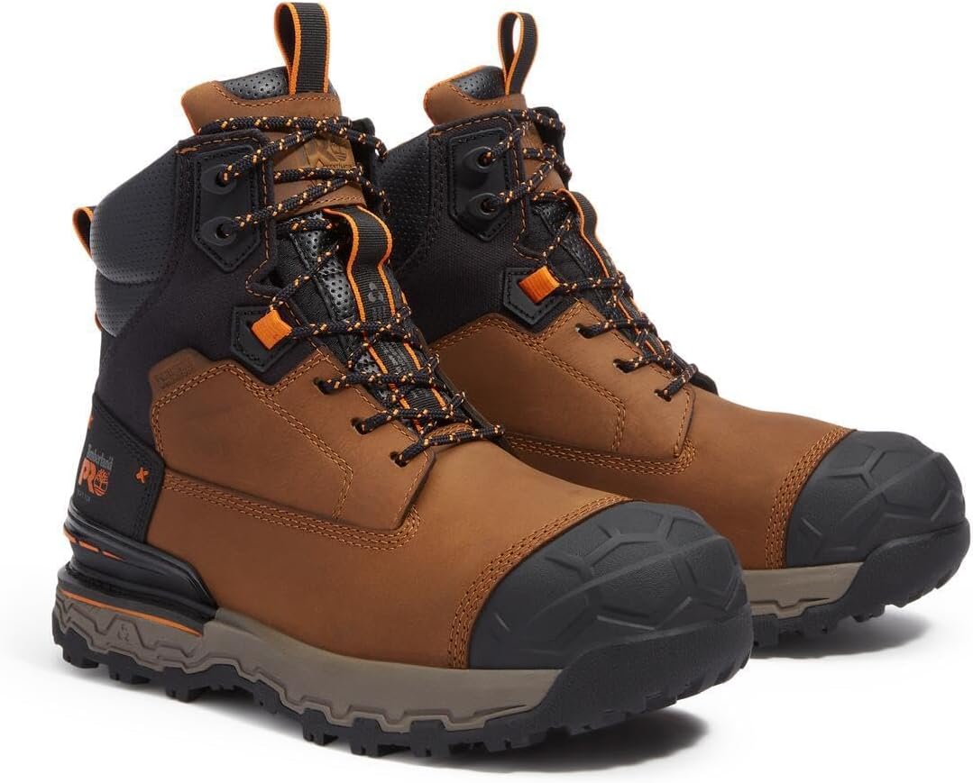 Timberland PRO мужские ботинки Boondock Ultralight 6 Inch Soft Toe Waterproof, Light Brown — фото 2