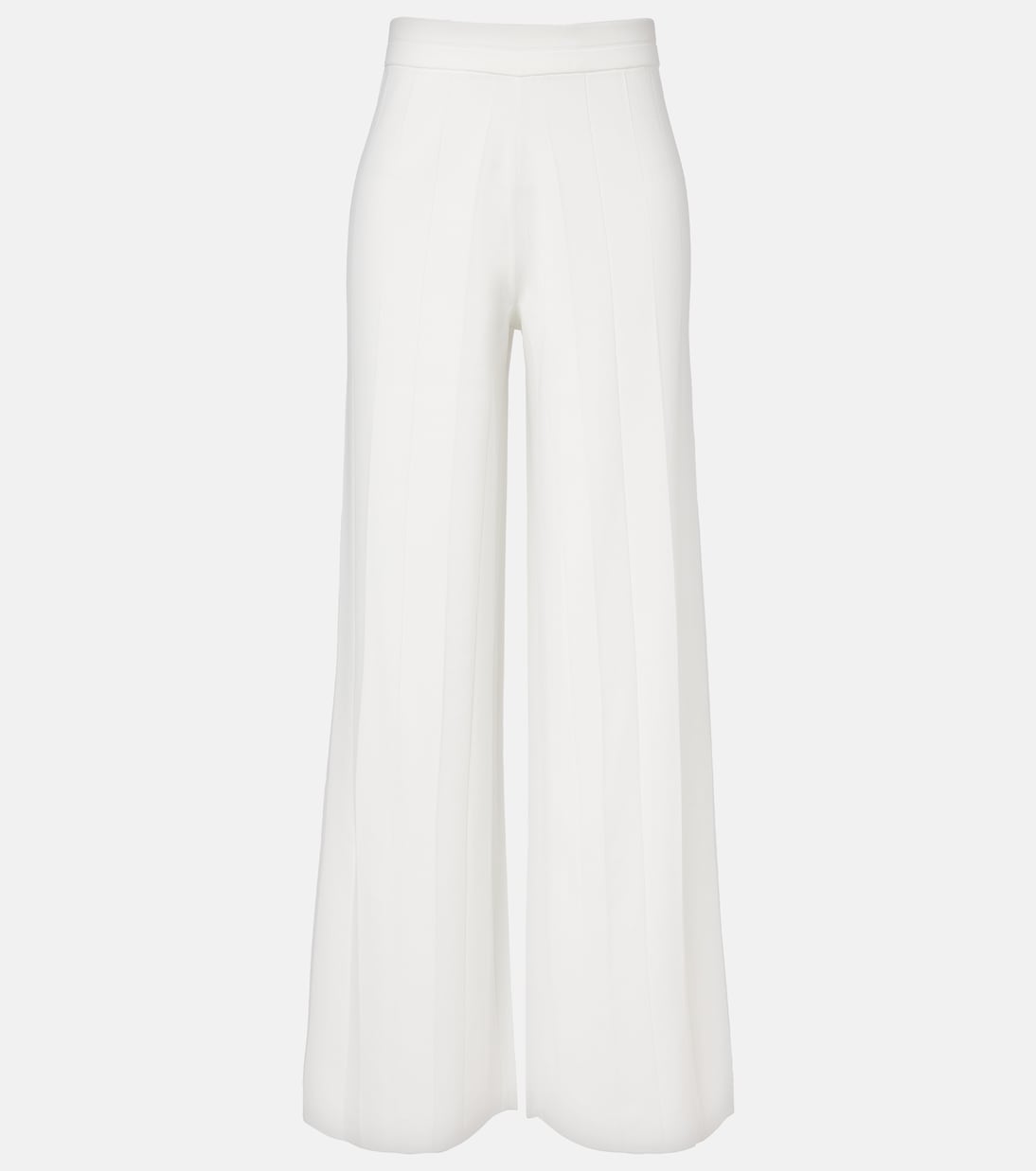 

Широкие брюки-клёш из крепа Lama Max Mara, белый