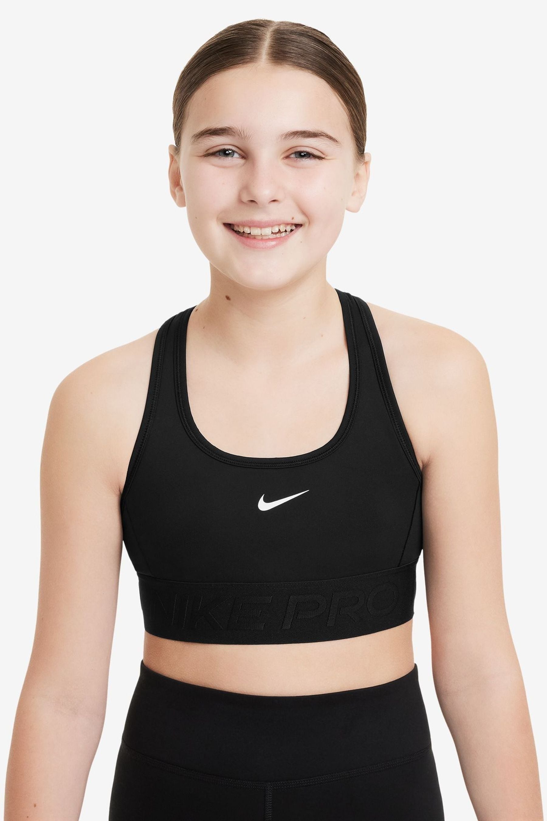 

Спортивный бюстгальтер Pro Swoosh Dri Fit Nike, черный