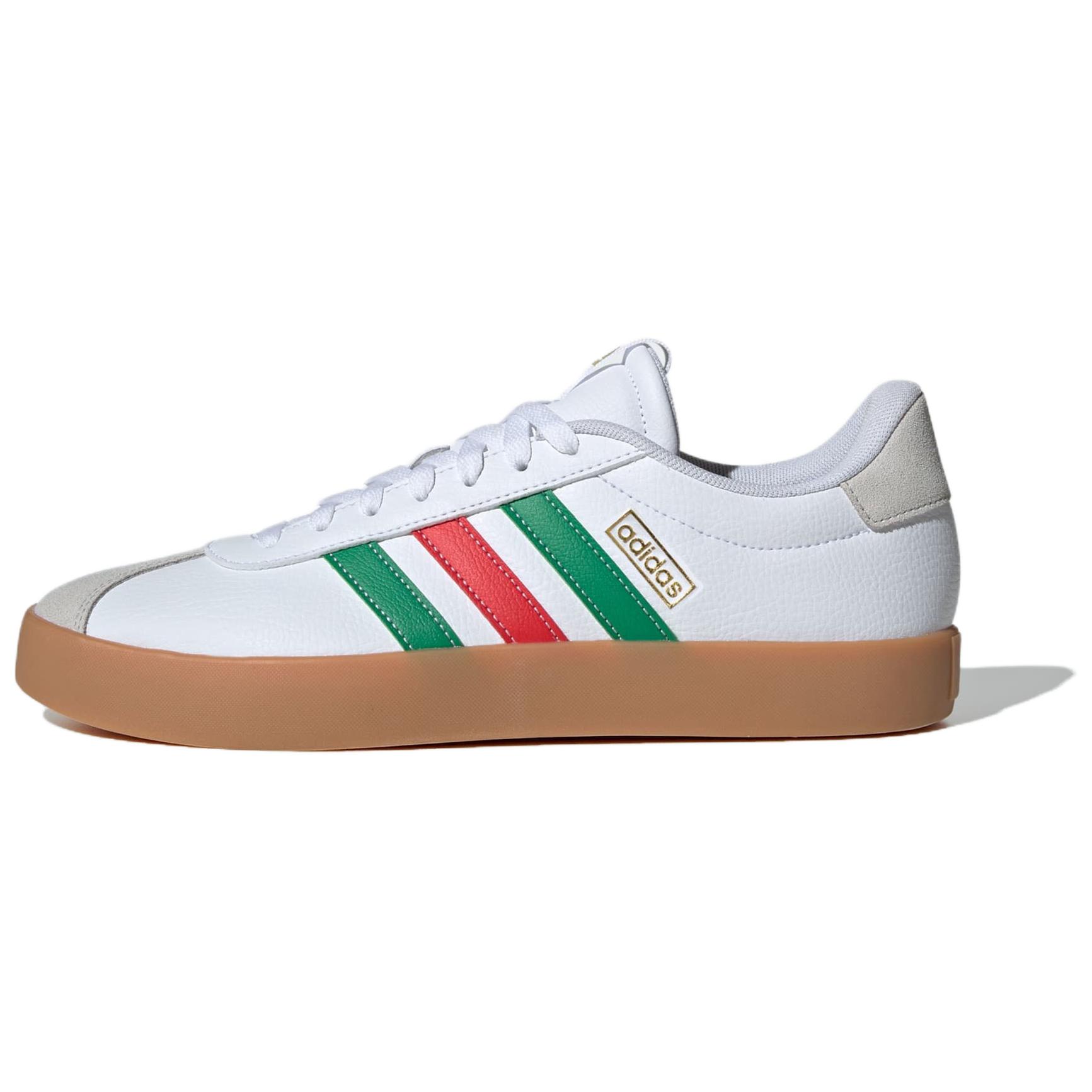 

Кроссовки Adidas VL Court 3.0 Cloud White Green Red, белый