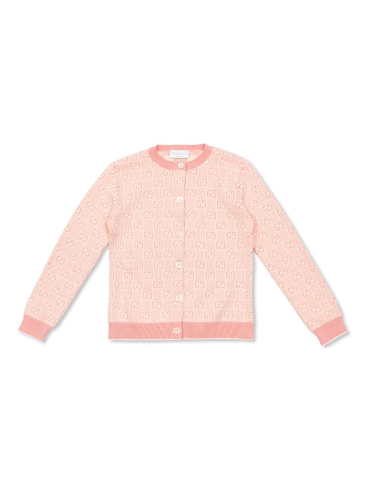 

Gucci Kids GG хлопковый кардиган, розовый