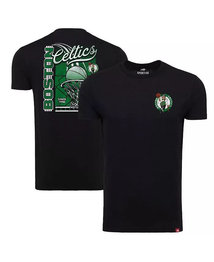 

Мужская черная футболка Boston Celtics Comfy Tri-Blend Sportiqe