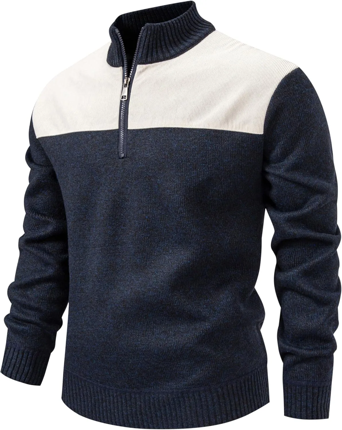 

Свитер-поло мужской с длинным рукавом TebYIA