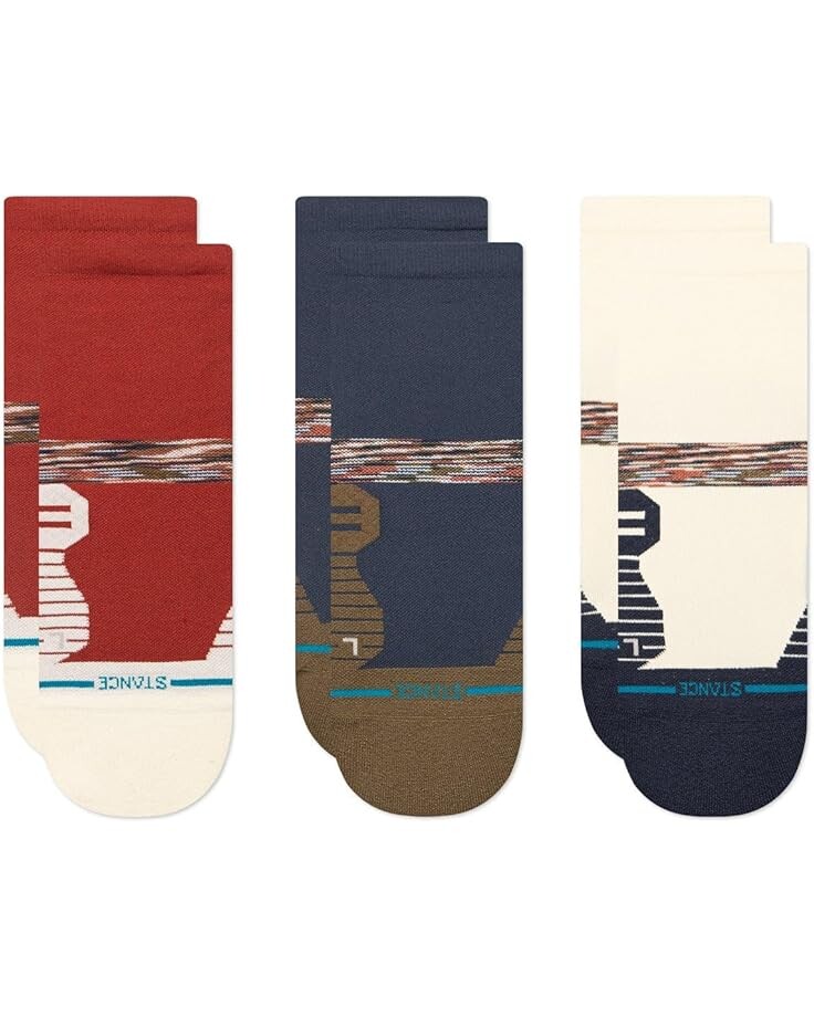 

Носки Unisex Stance Riveen Light Quarter 3-Pack, цвет Rust