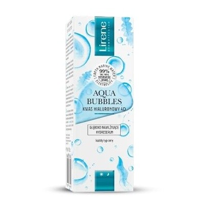 

Lirene Aqua Bubbles Hyaluronic Acid 4D Глубоко увлажняющая гидросыворотка 30 мл