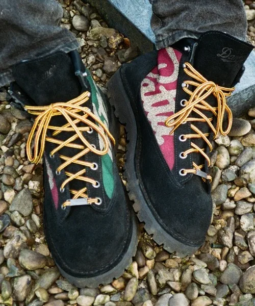 Ботинки Danner Light Patta коллаборация с Patta черный
