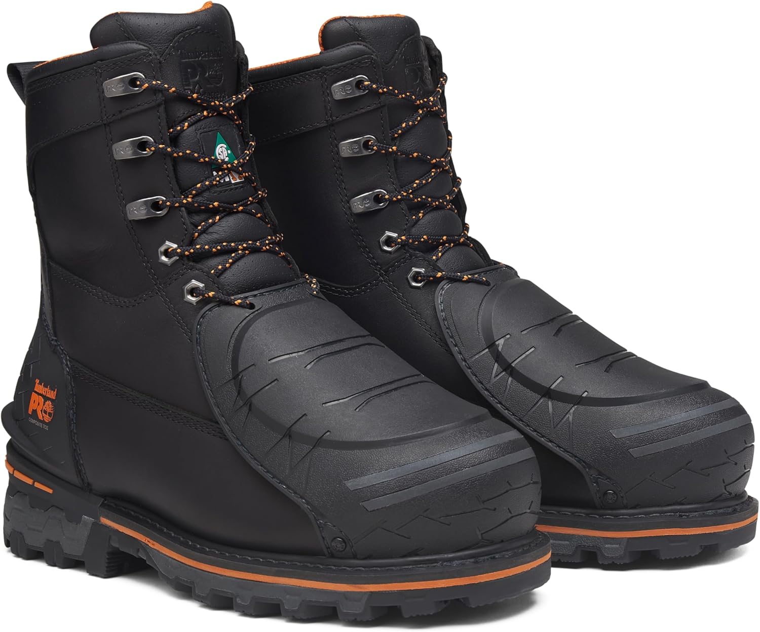 Timberland PRO мужские ботинки Csa Boondock с внешним металлическим щитком, 8 дюймов, композитный защитный носок, устойчивые к проколам, для промышленных работ, Black — фото 2