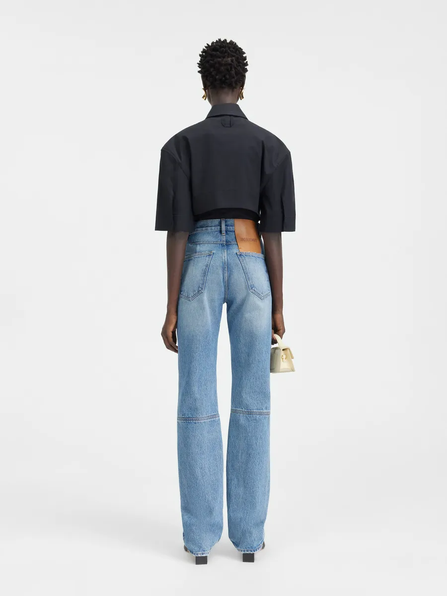 

Джинсы прямого кроя Jacquemus, синий/табачный