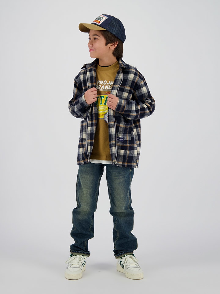 

Vingino Рубашка "Leak" темно-синего/оранжевого цвета