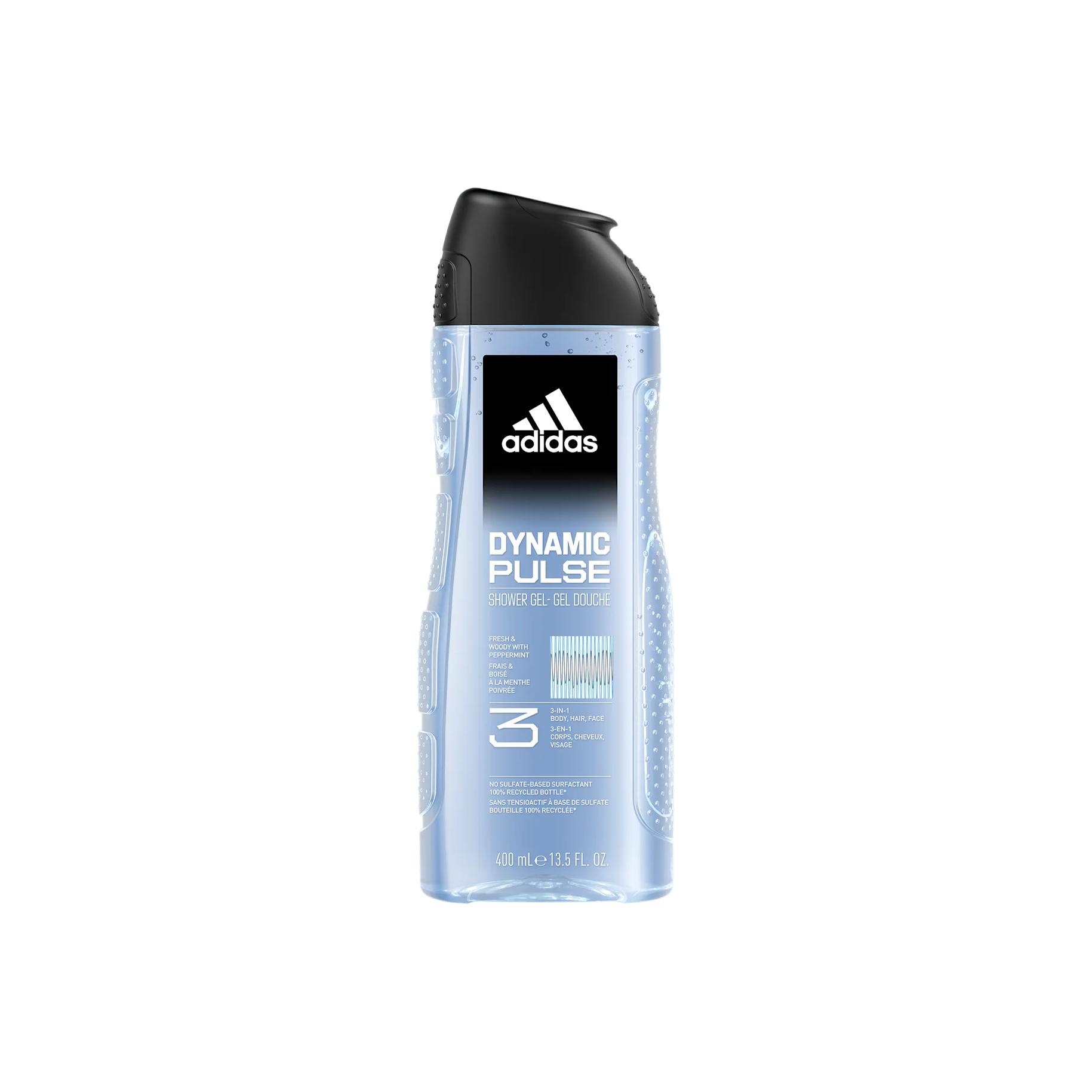 Active Pulse 3 в 1 гель для душа успокаивающее очищающее мыло аромат 400ml Adidas — фото 2