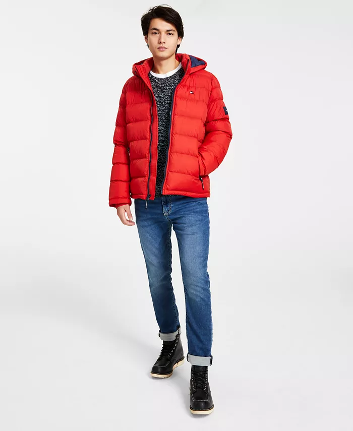 

Мужская стеганая пуховая куртка Tommy Hilfiger, оранжевый