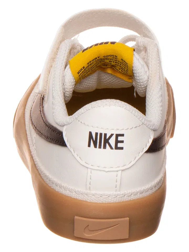 Кроссовки со шнуровкой и липучкой Nike, кремовый — фото 3