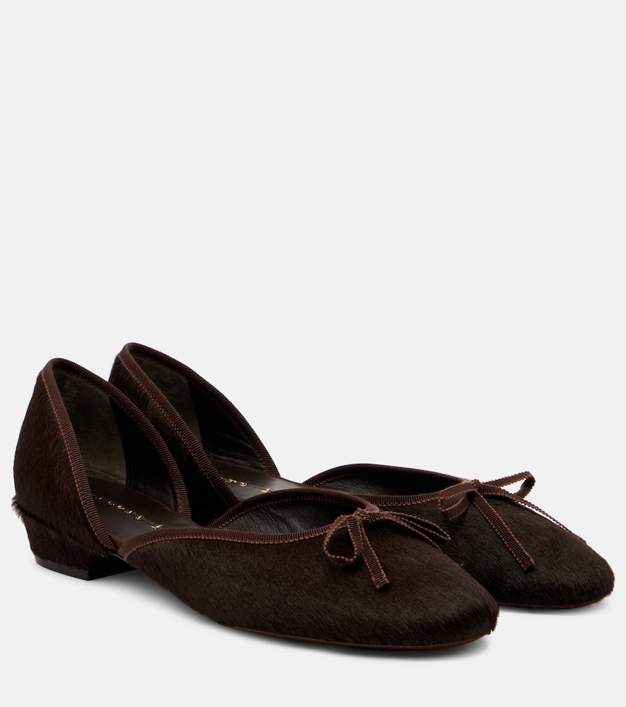 Балетки d'Orsay из телячьей кожи 24/7 Herbert Levine, Dark Brown