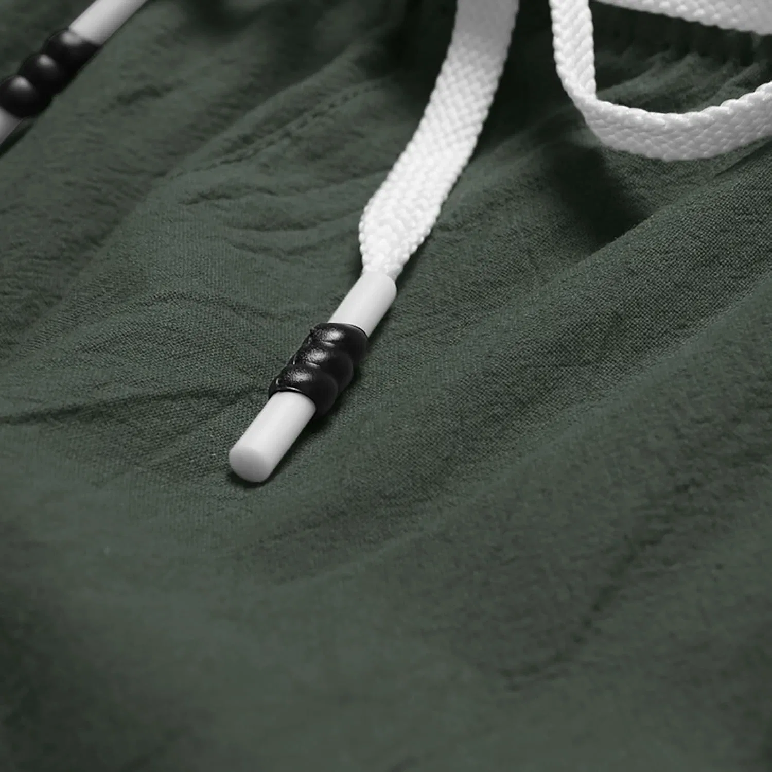 Шорты активные мужские льняные Generic, Army Green — фото 3
