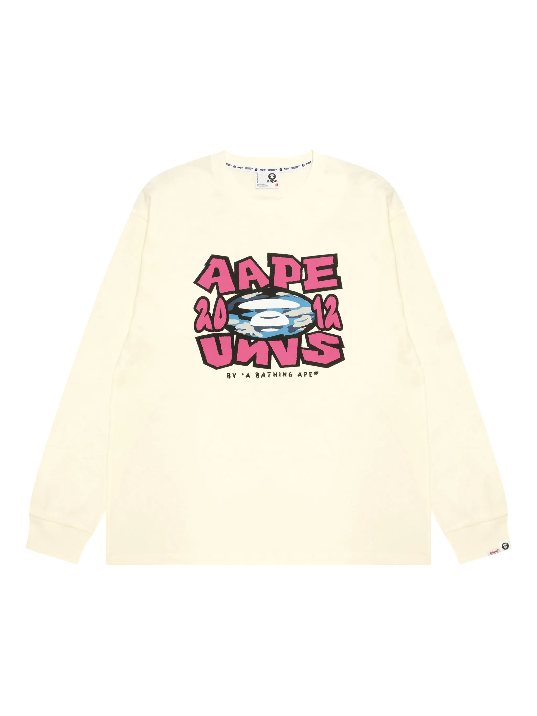 

Толстовка с графичным принтом Aape By A Bathing Ape, белый