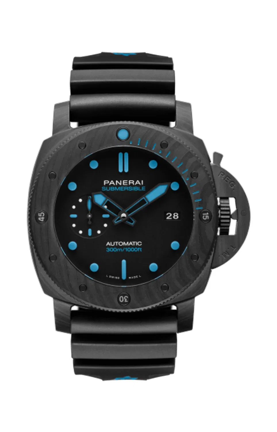 SUBMERSIBLE CARBOTECH - 47 ММ - PAM01616 PANERAI, черный