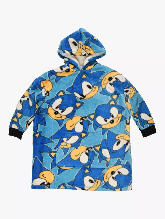 

Одеяло Brand Threads Sonic The Hedgehog Hooded, синий