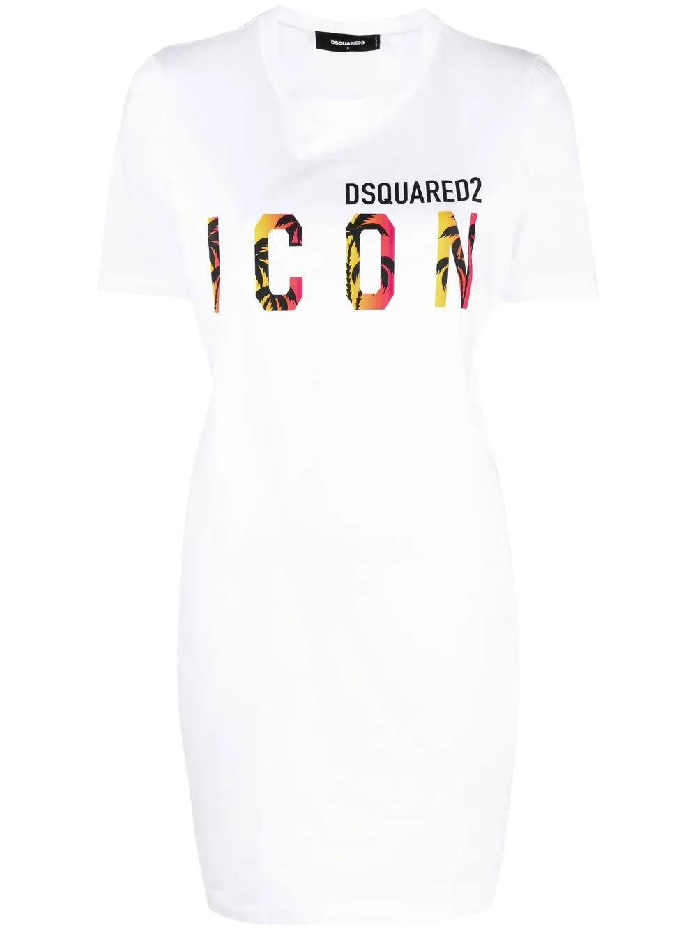 

Платье-футболка Icon Sunset Palm DSQUARED2, белый