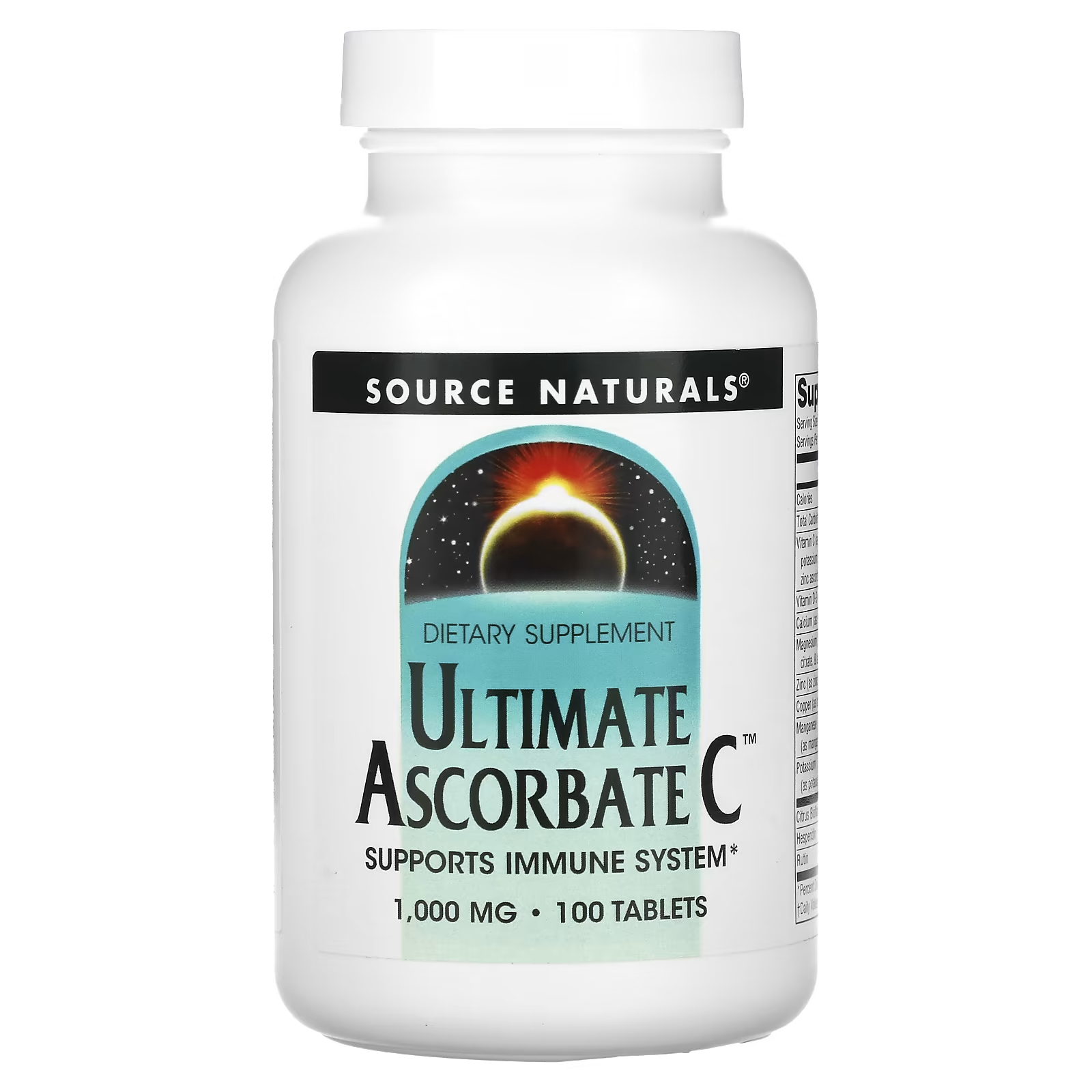 

Витамин C аскорбат Source Naturals Ultimate 1000 мг, 100 таблеток