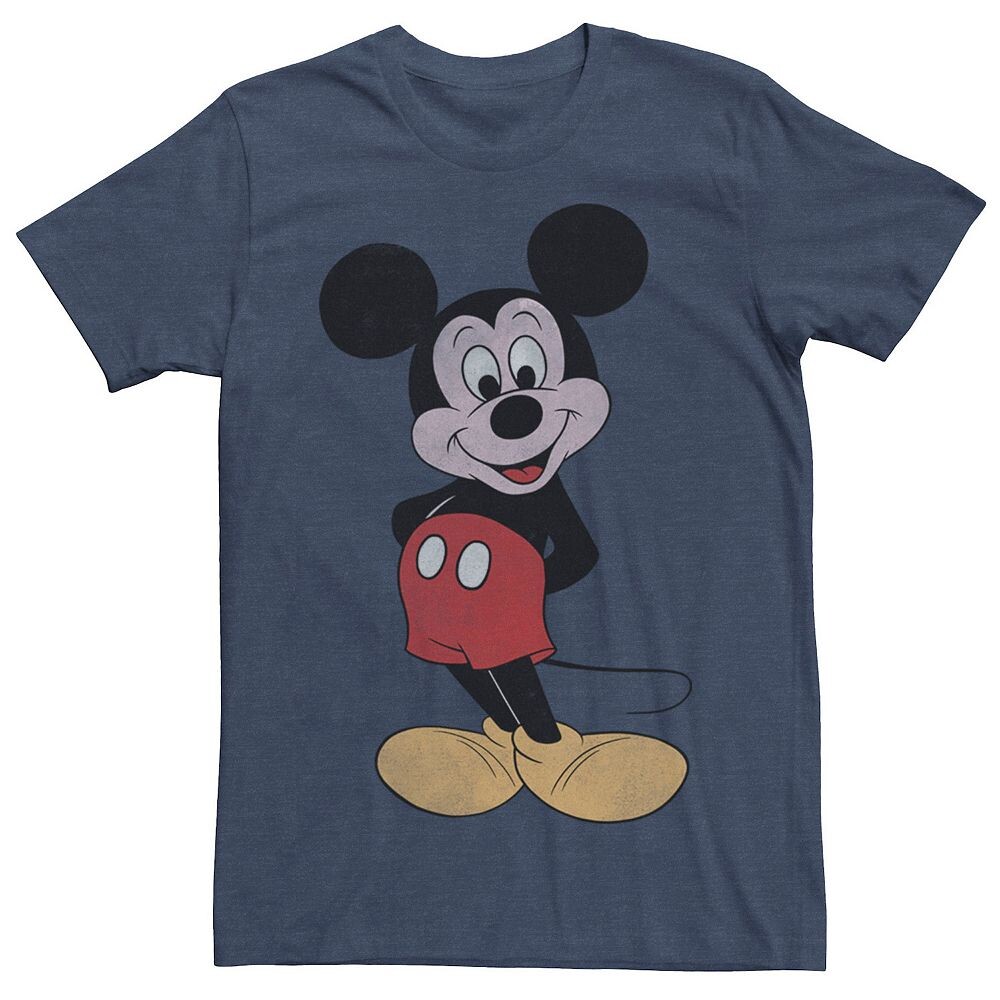 

Винтажная мужская футболка Disney's Mickey Mouse Mickey Pose, цвет Navy Heather