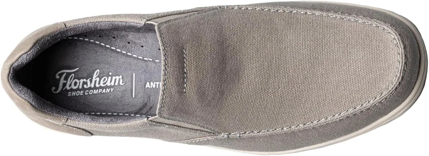 Мужские мокасины Florsheim, Lakeside из холщовой ткани, серый — фото 4