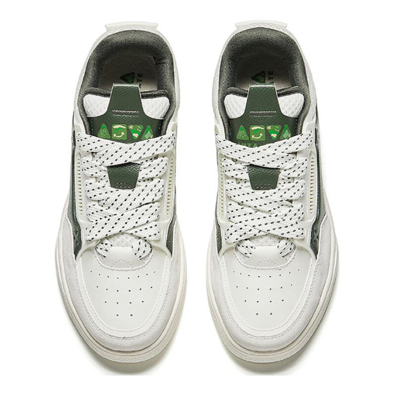Кроссовки ANTA AOJIE Skateboarding Shoes Men Low-top White/Green, зеленый — фото 3