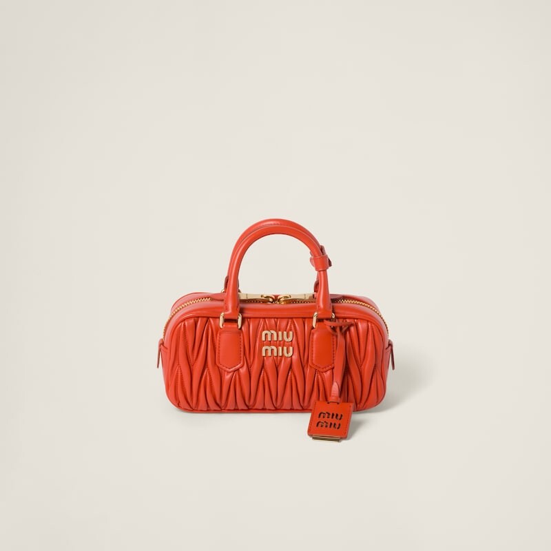 

Сумка Arcadie из стеганой кожи наппа Miu Miu, оранжевый