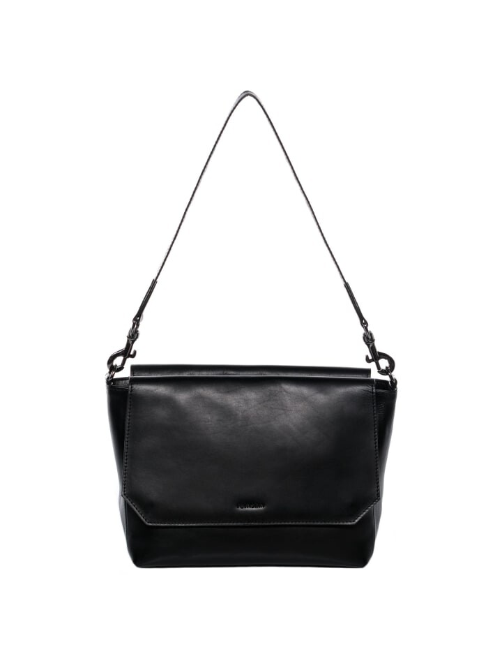 

Сумочка FEYNSINN Leder echt Leder Schultertasche groß schwarz ARNIK, черный