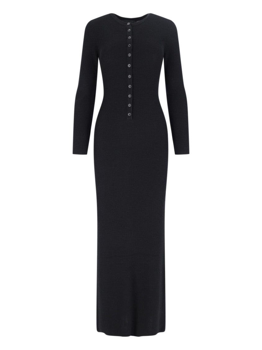 

Nili Lotan "Roxy" вязаное макси-платье черное