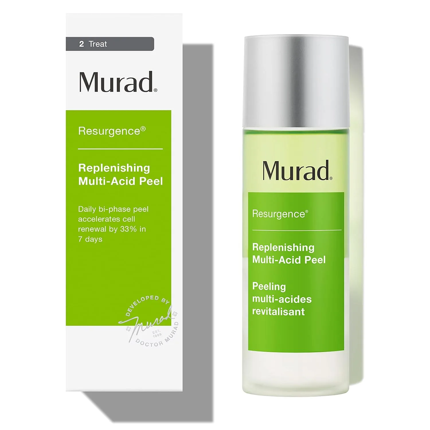 Пилинг Murad Replenishing Multi-Acid Peel - Resurgence AHA/BHA Salicylic and Glycolic Acid Peel - Skin Renewing Face Peel - Daily Facial Peel Skin Care Treatment, 3.3 Fl Oz 97,6 мл (1 шт.)