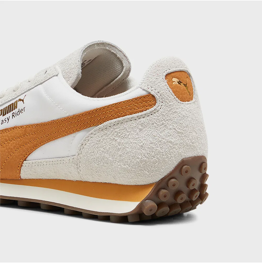 Мужские низкие кроссовки Puma Easy Rider Nylon, тёплый белый/карамельный латте — фото 3