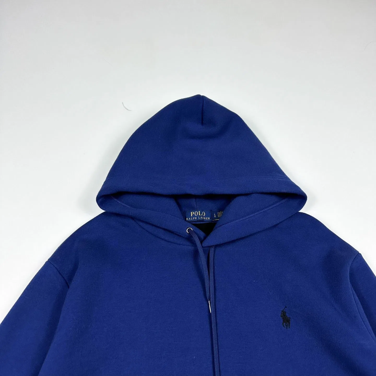 Худи флисовое с капюшоном Polo Ralph Lauren синее — фото 3