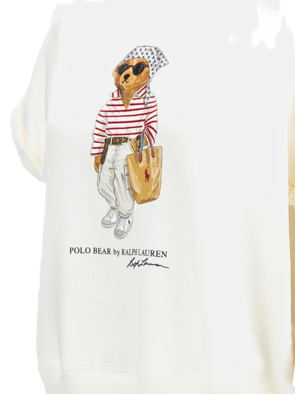 Футболка с принтом Polo Bear POLO RALPH LAUREN, белый — фото 3