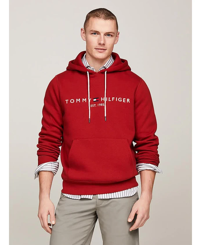 Худи с логотипом Dark magma Tommy Hilfiger, красный — фото 2