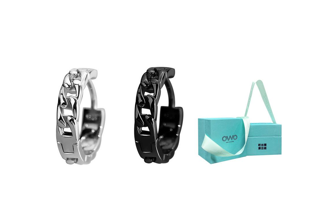 

OWO Серьги-гвоздики из стерлингового серебра 925 пробы мужские Silver