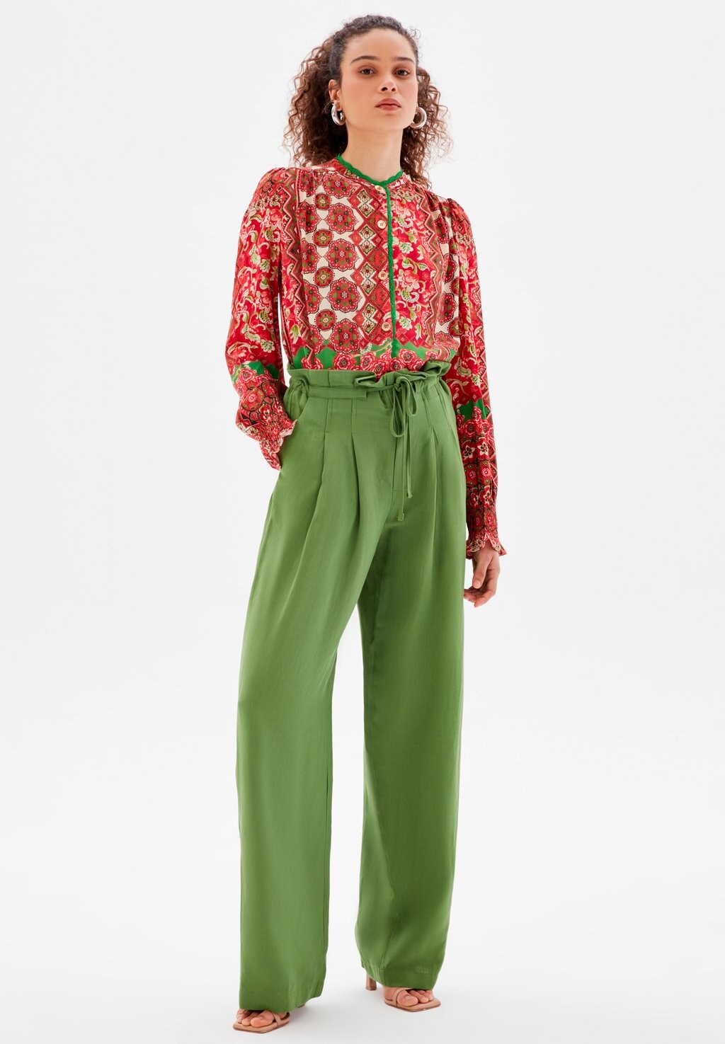 

Брюки WIDE LEG adL, зеленый