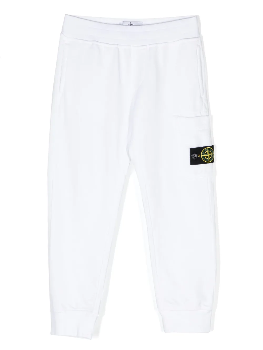 

Спортивные брюки с нашивкой Compass Stone Island Junior, белый