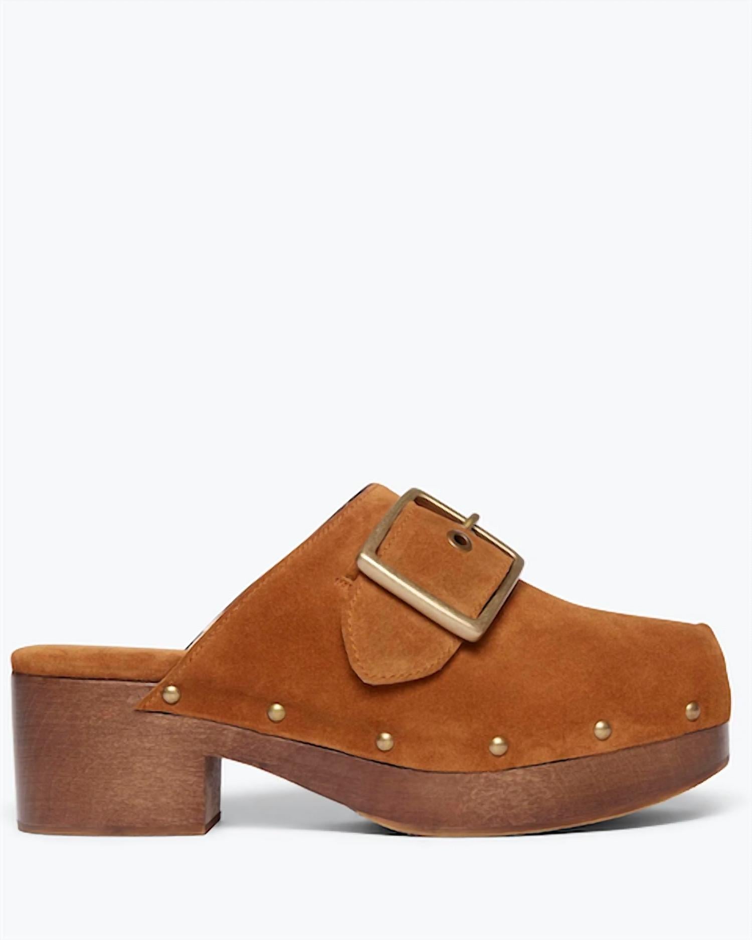 Женские джазовые клоги Bronze Suede FREDA SALVADOR