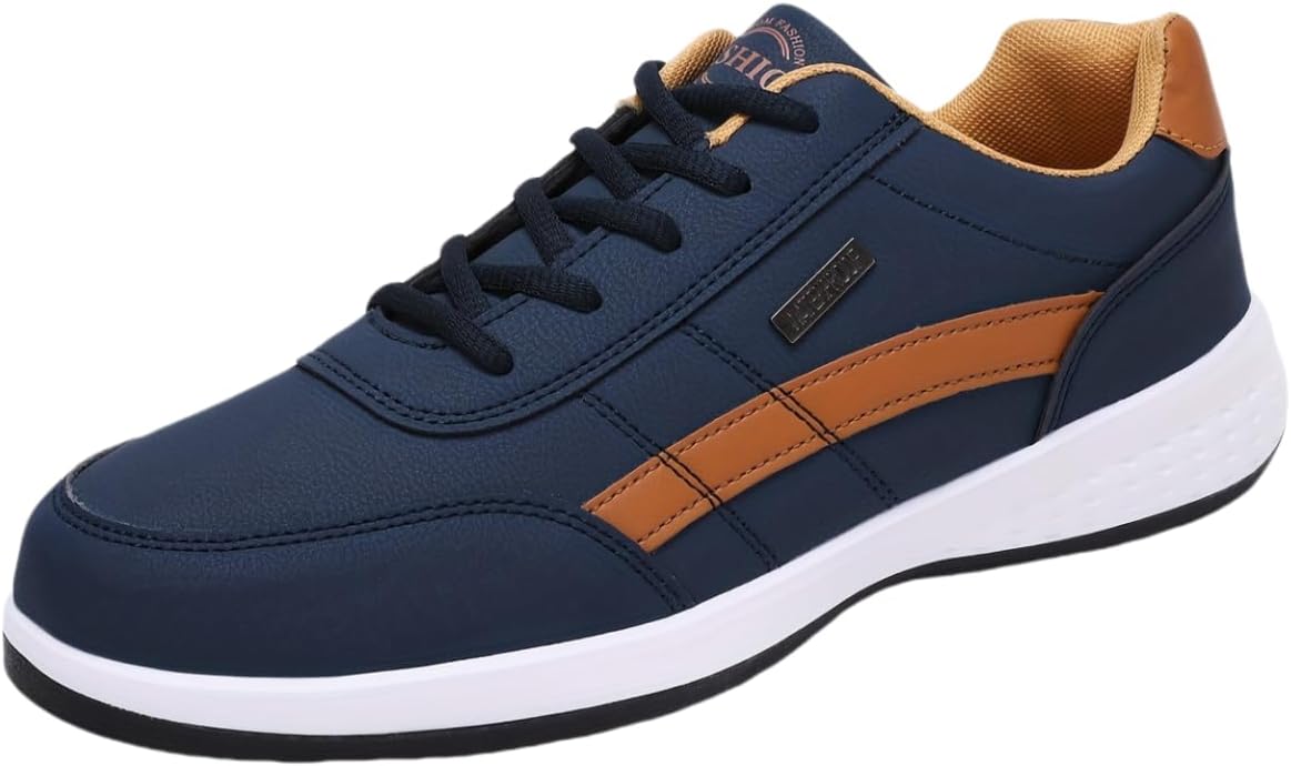 

Дышащие и прочные мужские кроссовки на шнуровке с противоскользящей подошвой Hhhchpm, синий