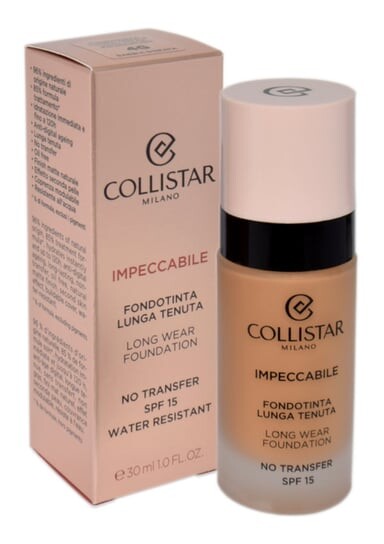 

Тональный крем для лица SPF 15 4G Gold Sand, 30 мл Collistar, Impeccabile Long Wear
