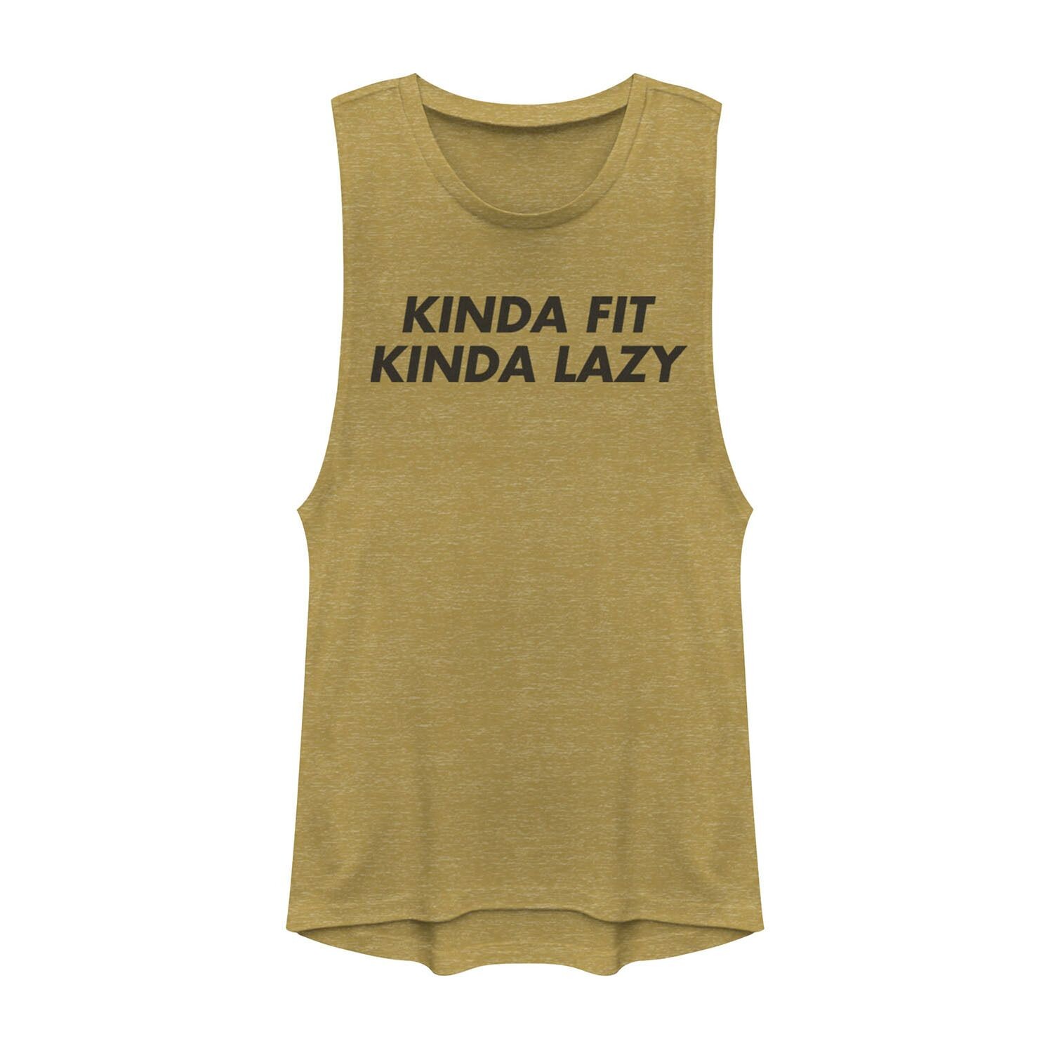 

Мускулистая футболка для юниоров «Kinda Fit Kinda Lazy»