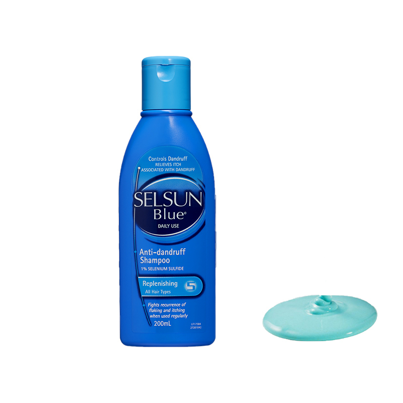 SHEVEU Selsun Nourishing Dandruff Treatment шампунь в синей бутылке, питательное средство от перхоти, очищение, 200мл/200мл*2/200мл*5 — фото 4