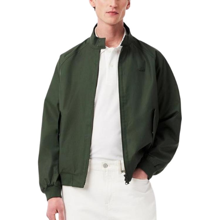 LACOSTE Куртка мужская HCF/Stone Black Green, каменно-черная зеленая — фото 4