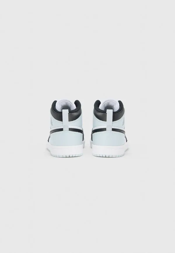 Jordan 1 mid унисекс высокие кроссовки Jordan, Black/Aura/Squadron Blue — фото 3