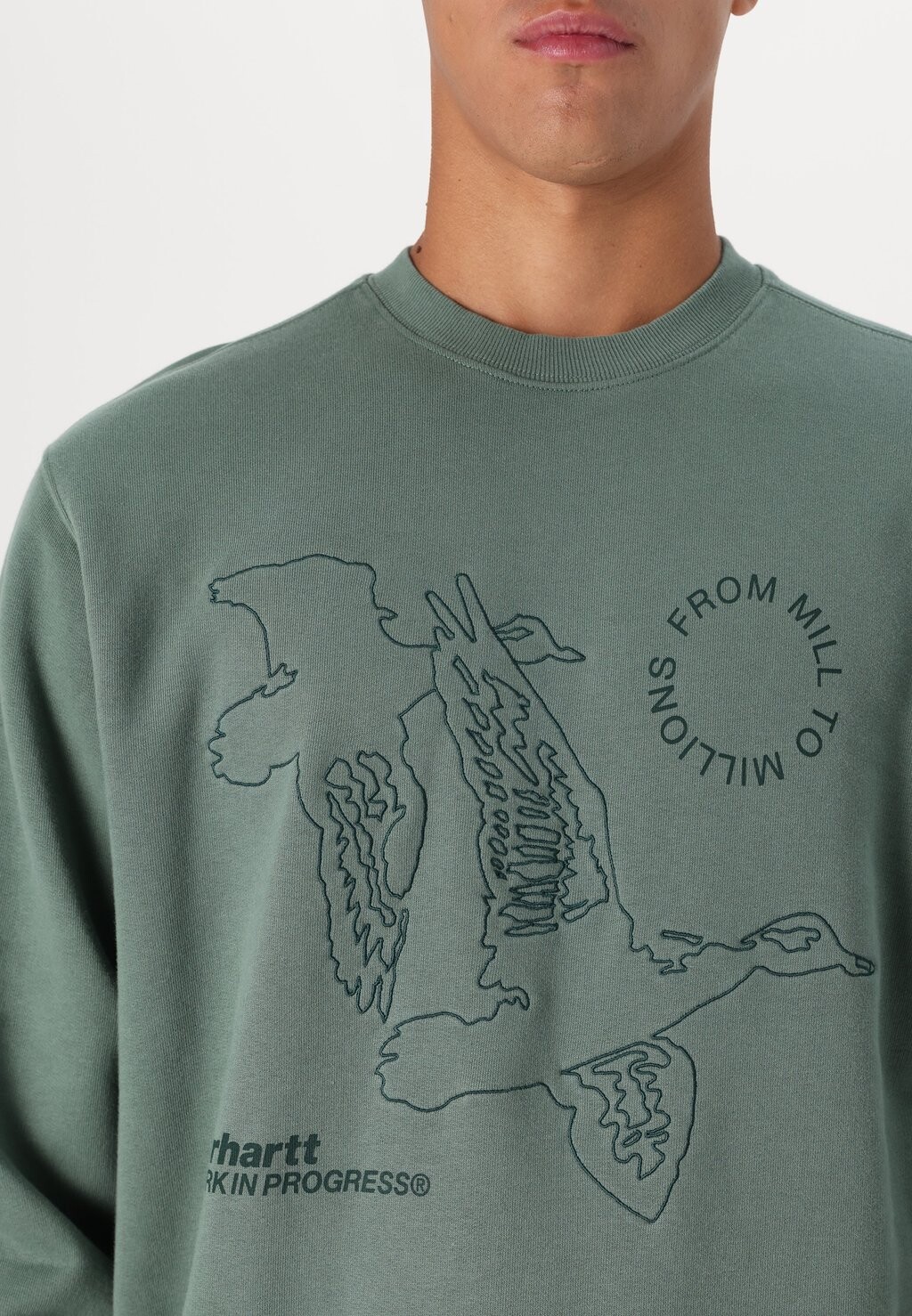 

Толстовка FLYING DUCKS Carhartt WIP, темно-зеленый